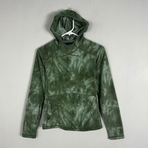 Vintage Patagonia Synchilla Green Fleece Hoodie Womens Size Small USA Made Layer